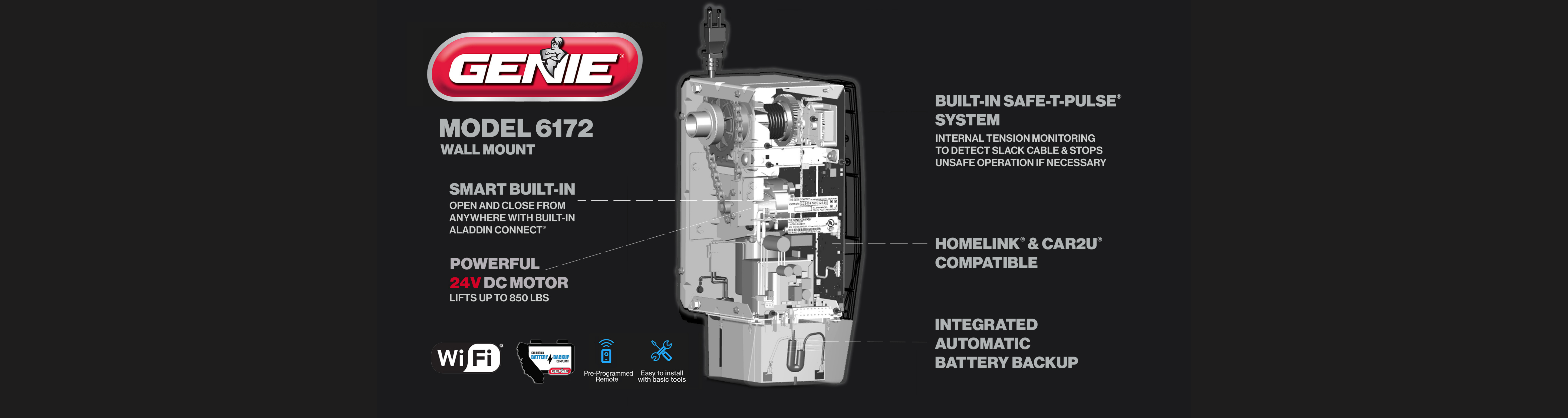 ジーニーページ Model 6172 | Genie Garage Door Opener
